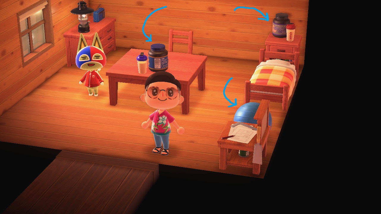 An Animal Crossing resident’s room