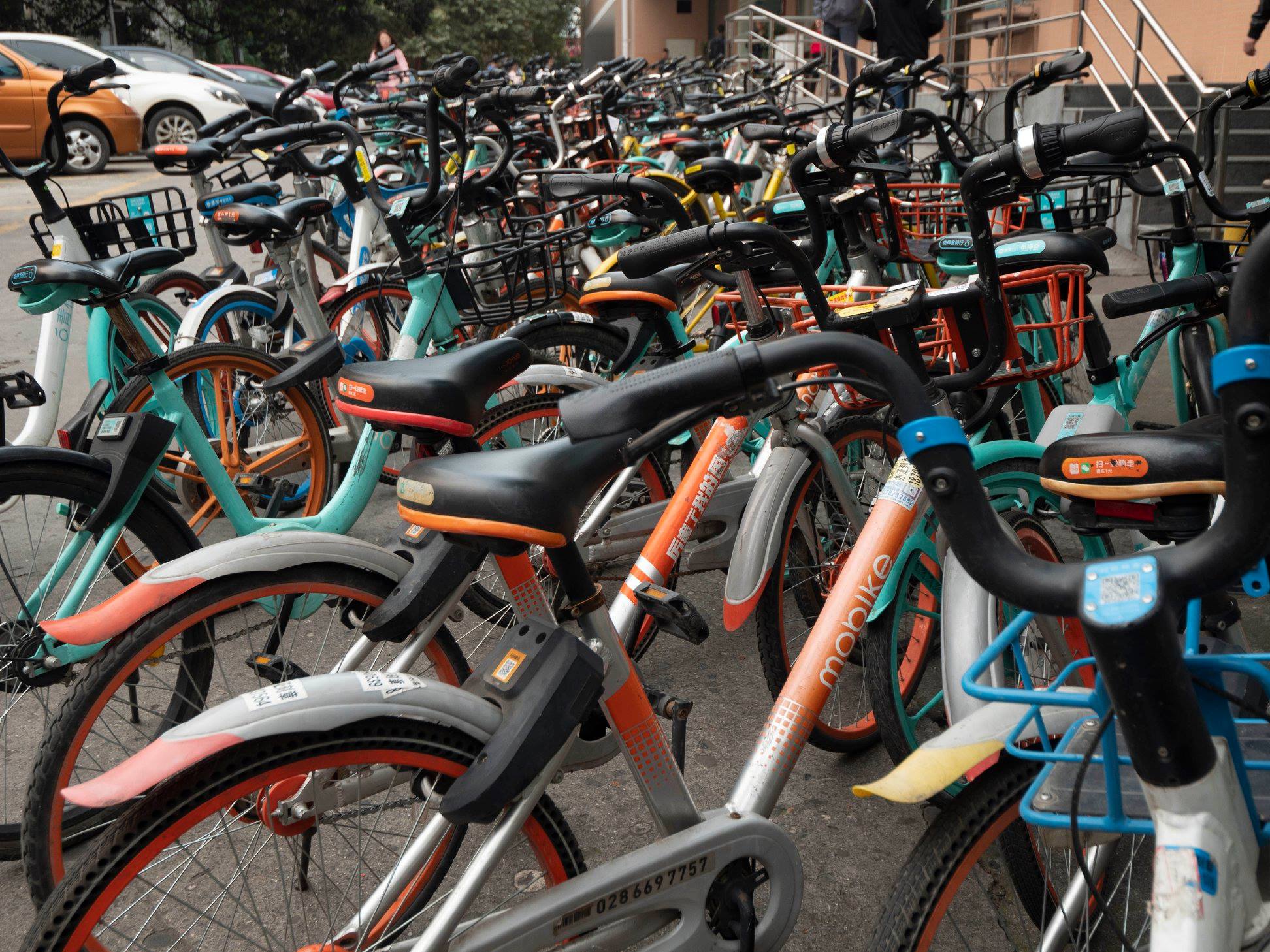 Share Bikes in Chengdu China