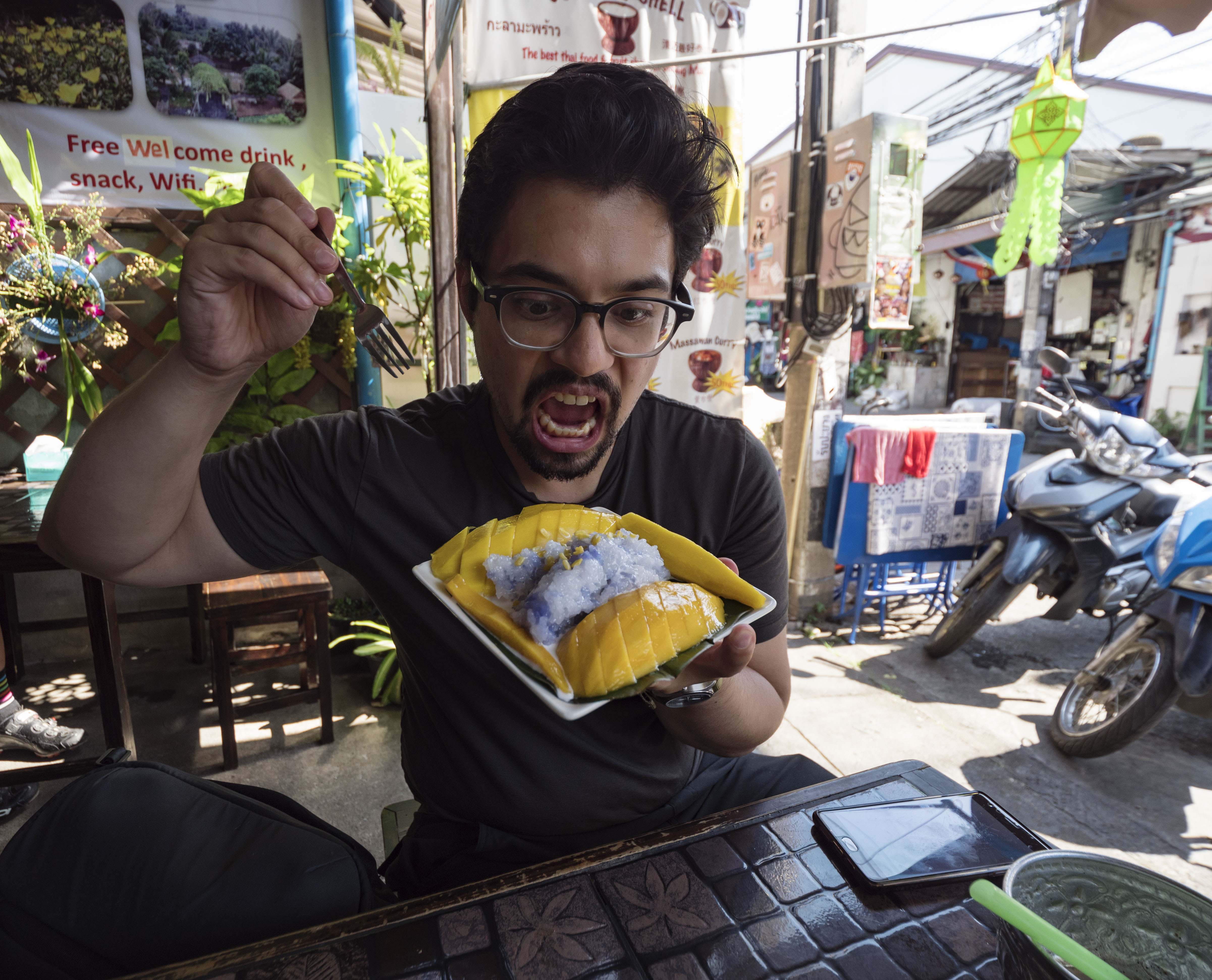 Mango Sticky Rice in Chiang Mai Thailand