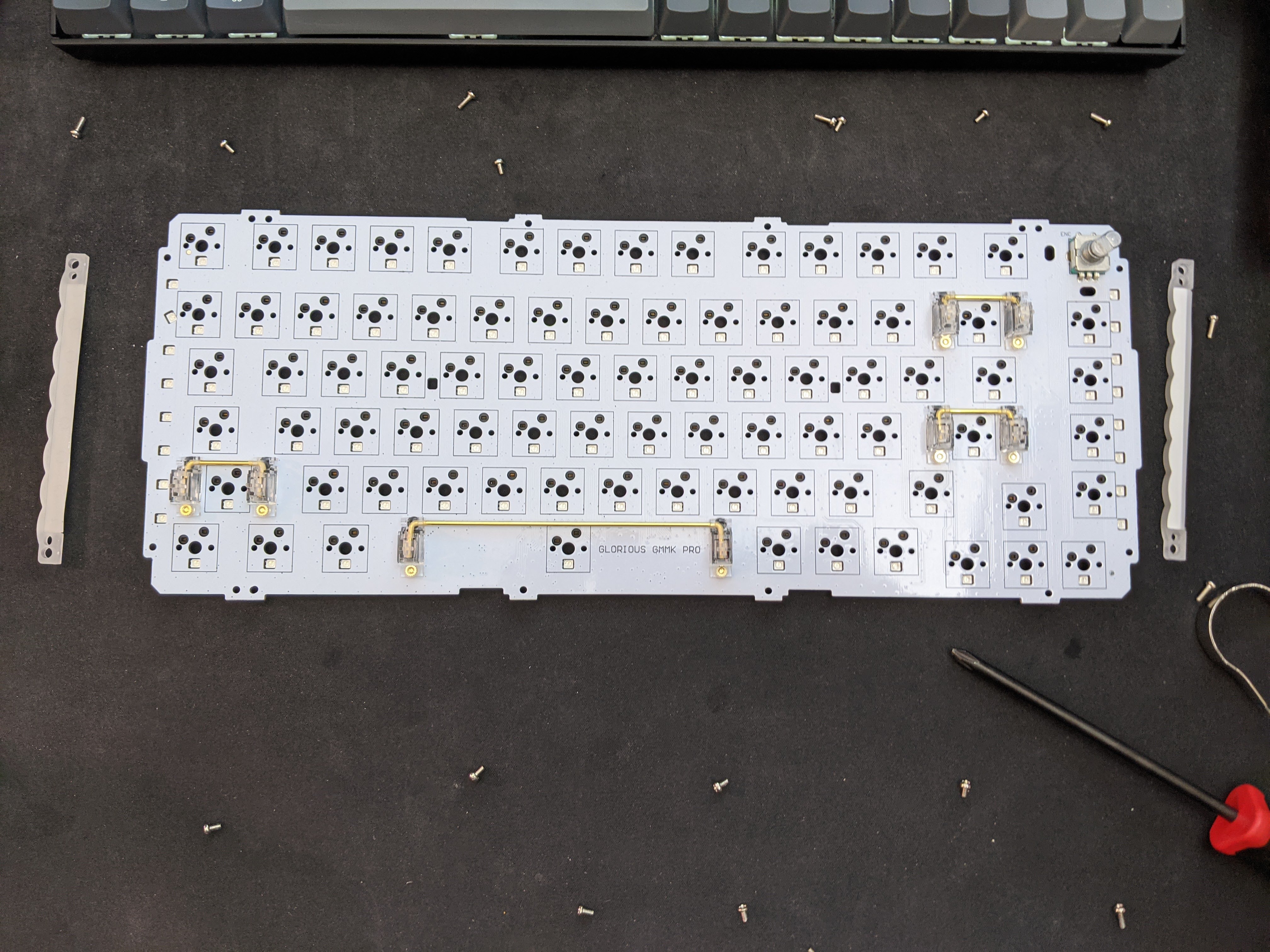 Disassembled GMMK Pro keyboard