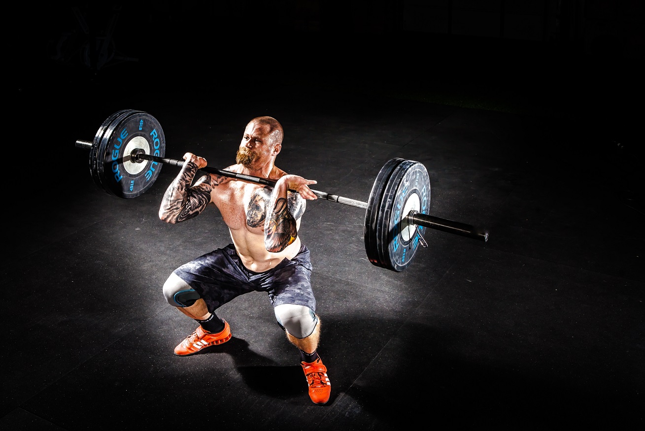 Olympic weightlifter Dimitri lifting weights