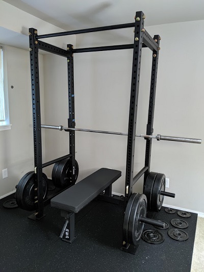 Image of a weight set and power rack