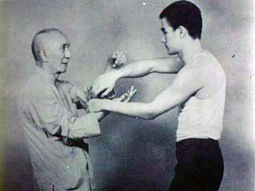 Yip Man and Bruce Lee